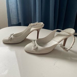CHRISTIAN DIOR, leather HEELS perfect for a WEDDING(offers welcome 👰‍♀️💍💛